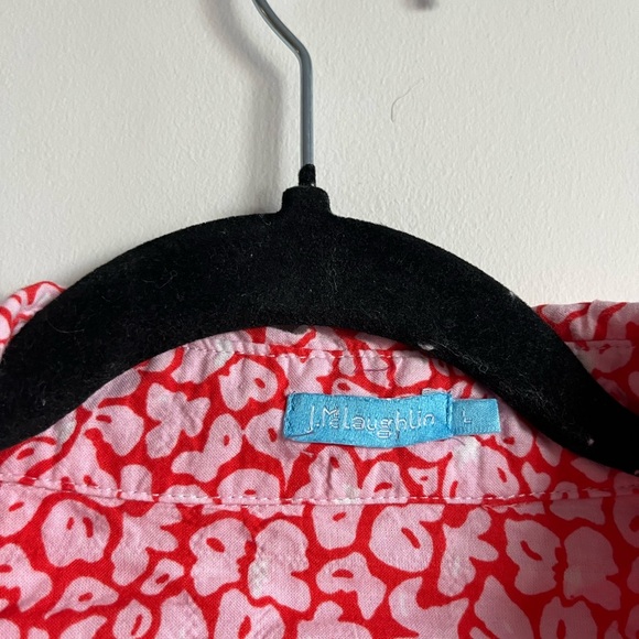 J. McLaughlin Red Button-down Blouse Size L - Picture 3 of 9